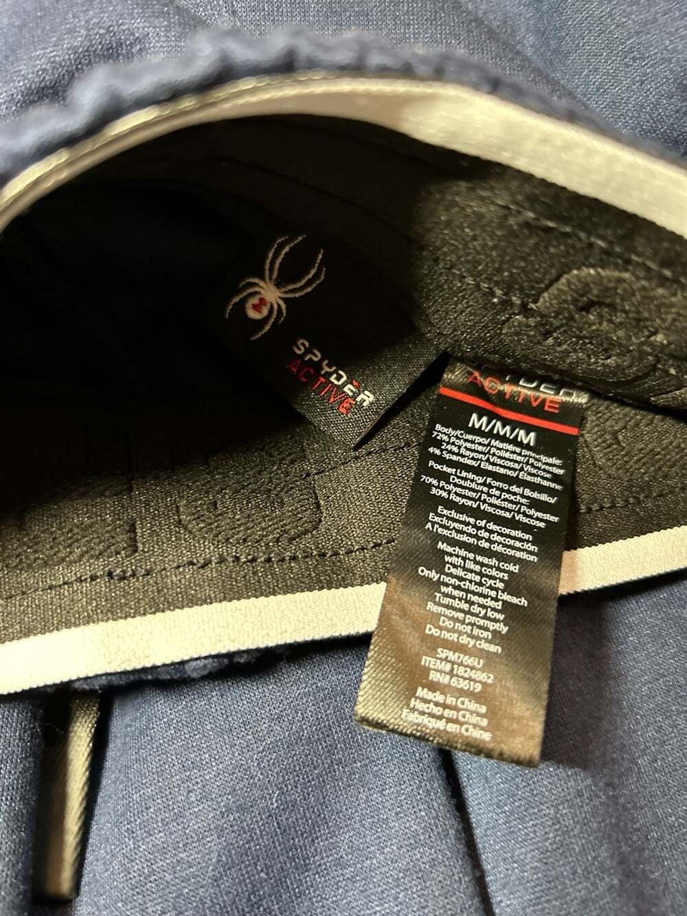 Spyder Active Men's Navy Blue Jogger Sweatpants Size Medium - Picture 3 of 4
